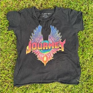Black Graphic Tee for Women